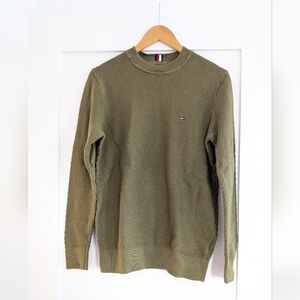 Tommy Hilfiger Men's Khaki Crewneck Sweater